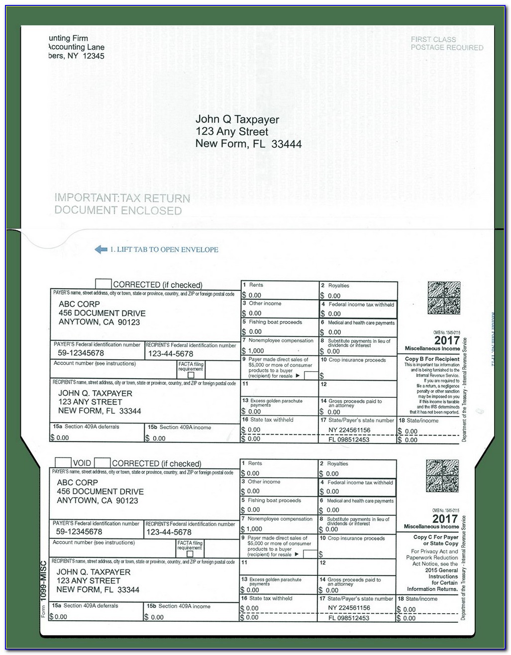 Form 1099 Misc Miscellaneous Income Download