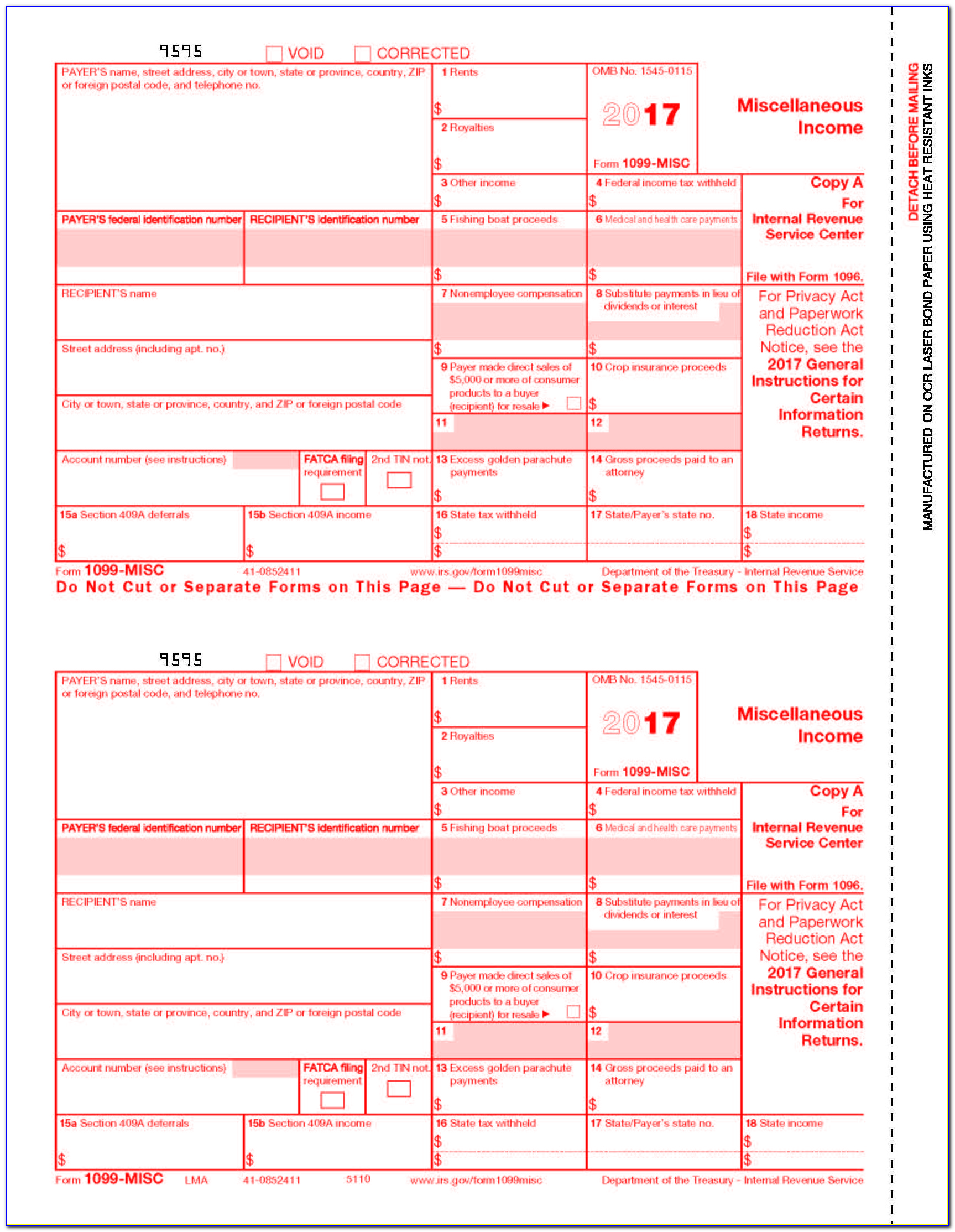 Form 1099 R Template