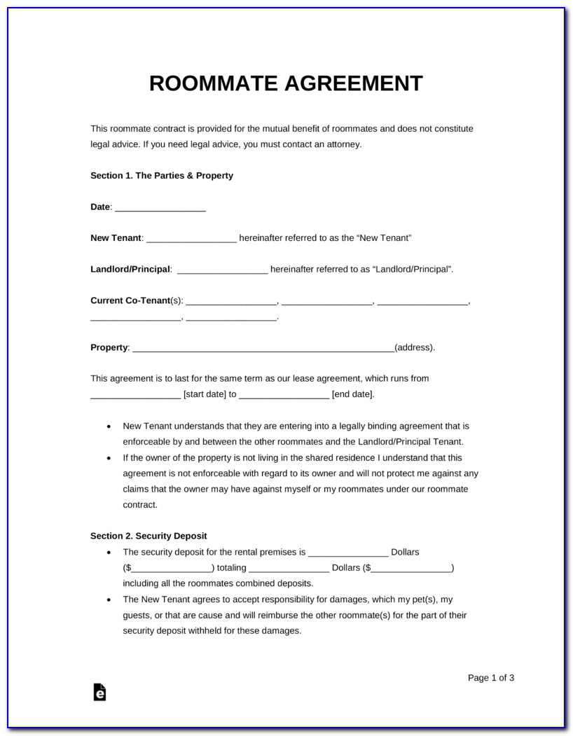 Free Download Room Rental Agreement Form