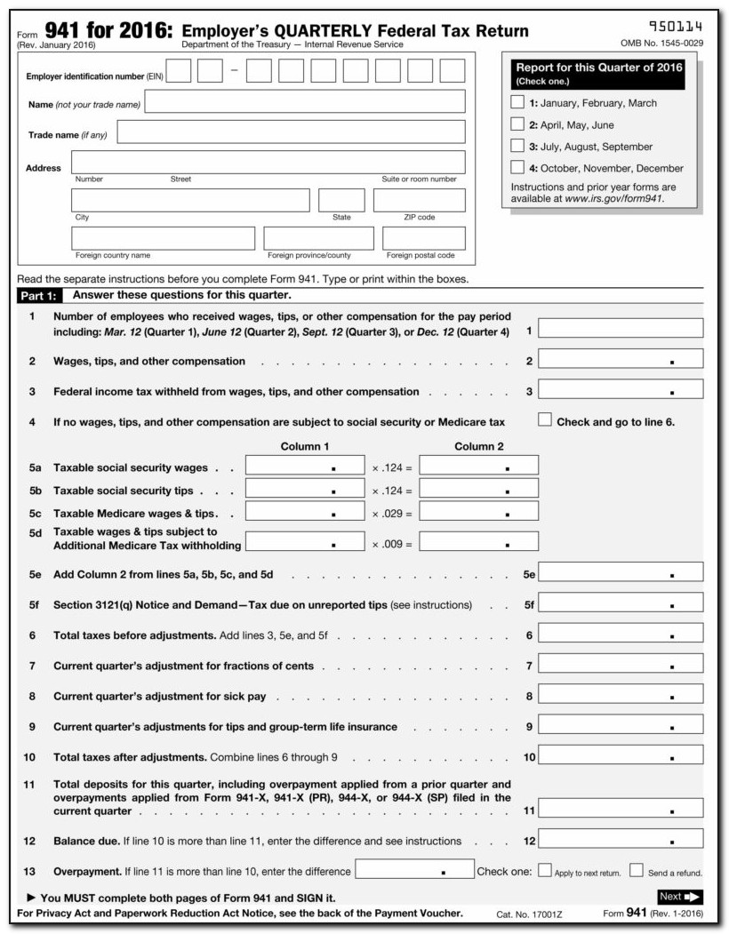 Free Fillable Tax Forms 2016