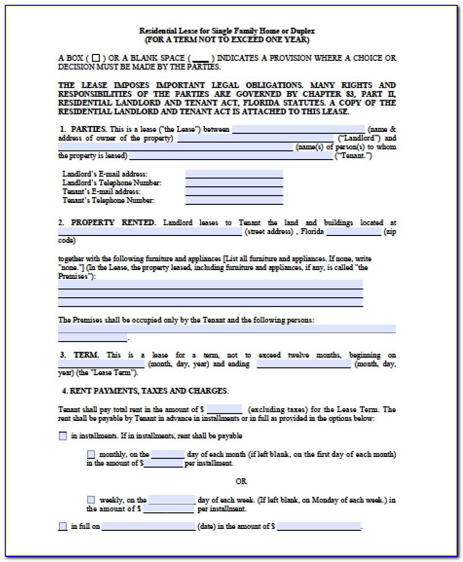 Free Florida Month To Month Lease Agreement | Pdf | Word (.doc) Intended For Month To Month Lease Template