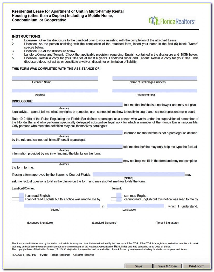 Free Florida Lease Purchase Agreement Form