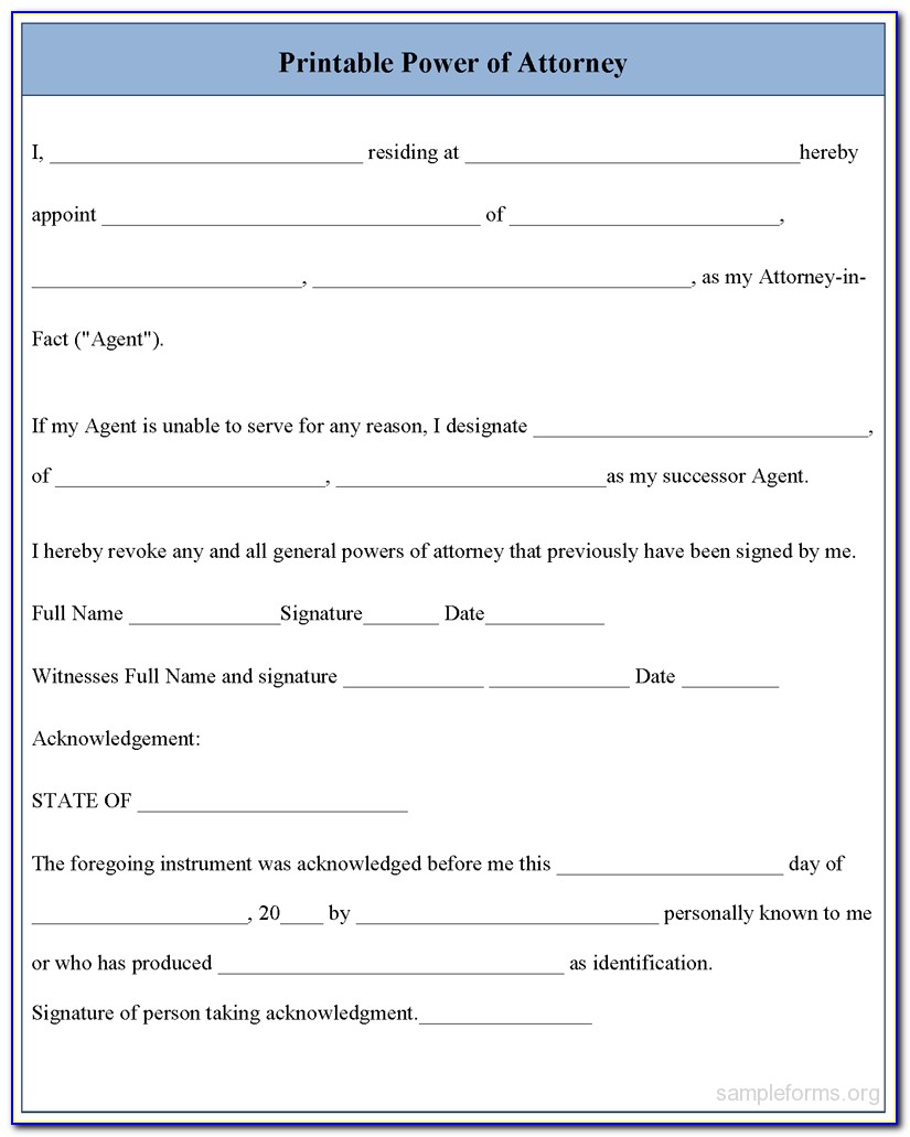 Free Georgia Durable Power Of Attorney Forms To Print