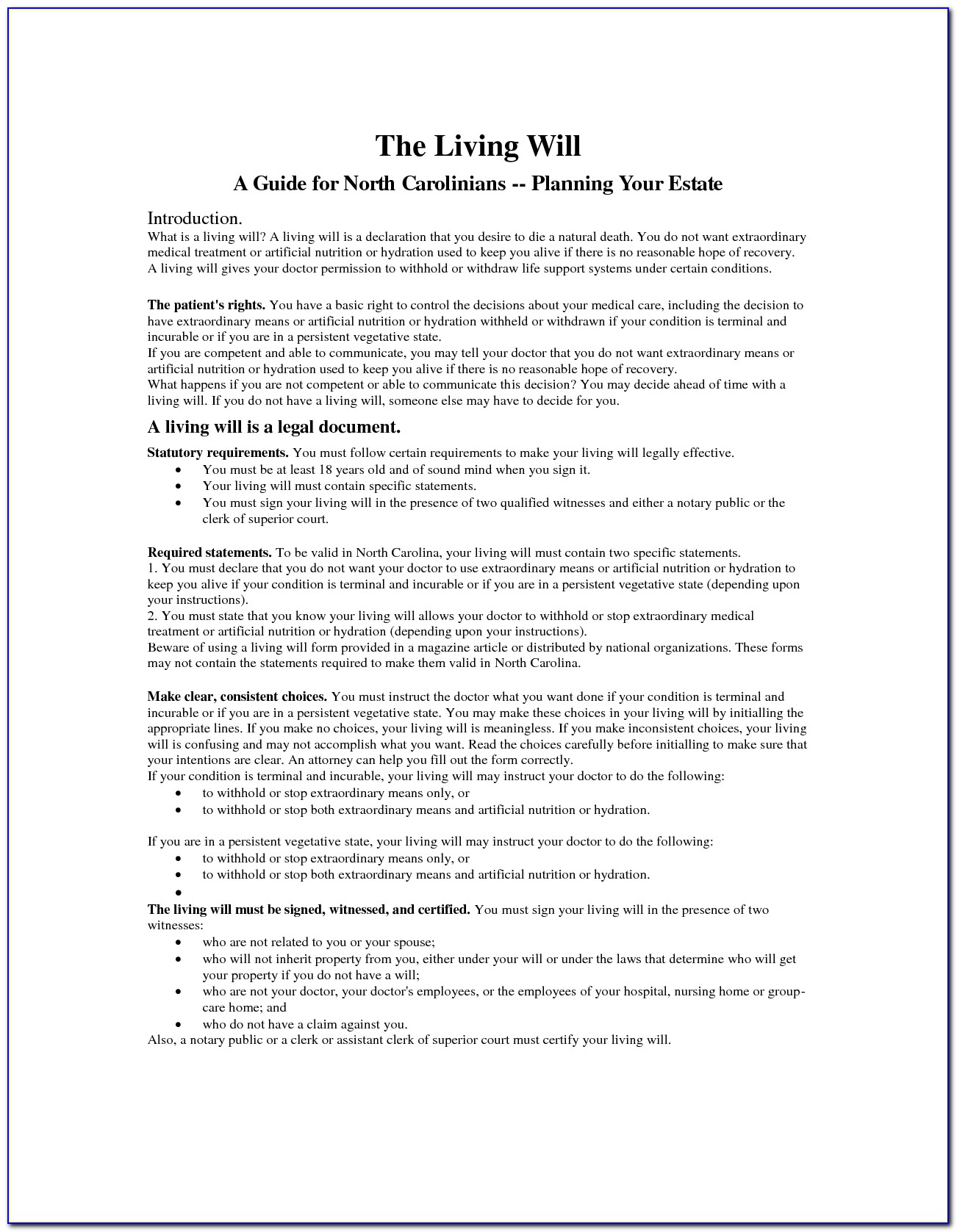 Doc400518 Sample Living Will Template Living Will Forms Free Living Will Template