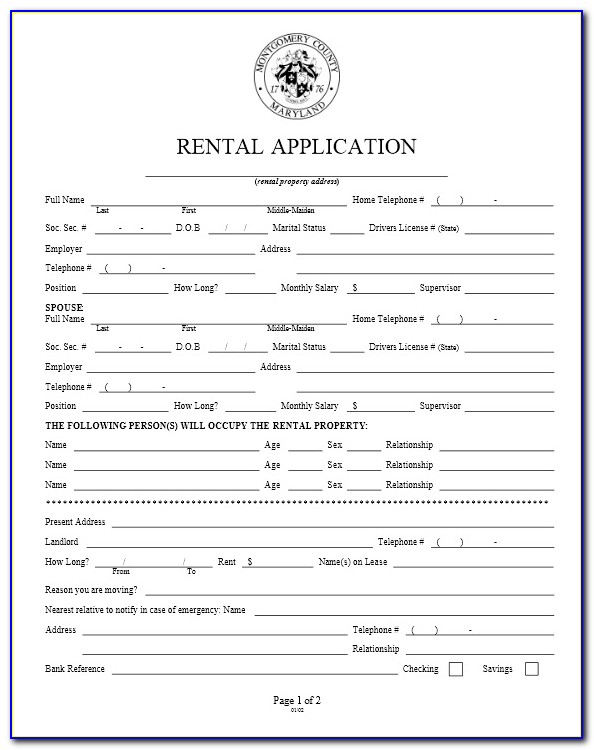 Free Maryland Rental Agreement Template