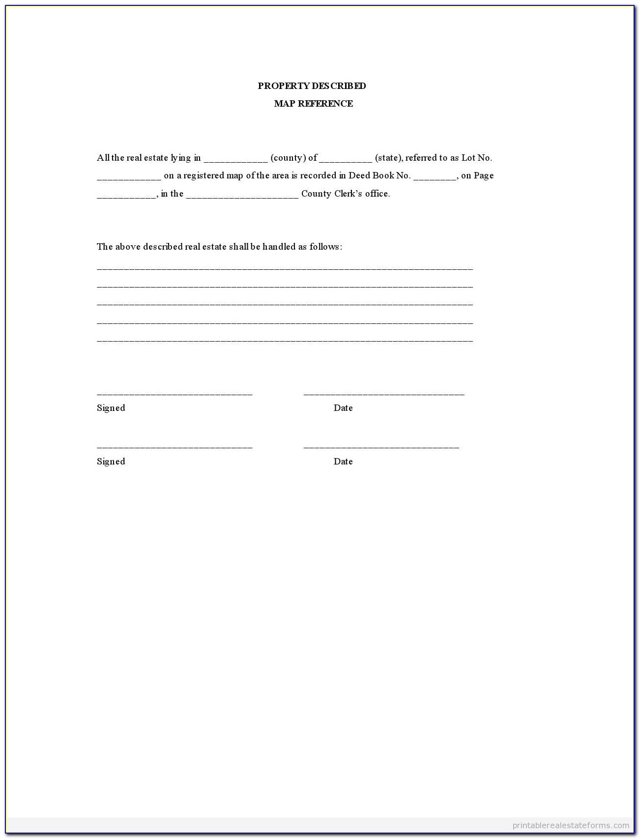 Free Printable Lien Forms