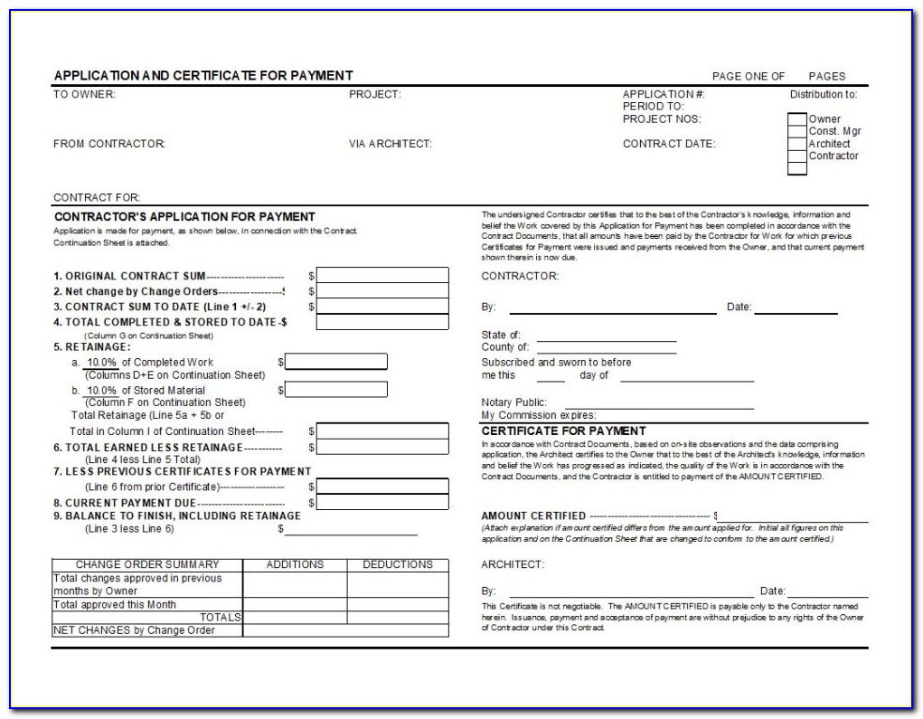 Free Printable Aia G702 Form Printable Forms Free Online
