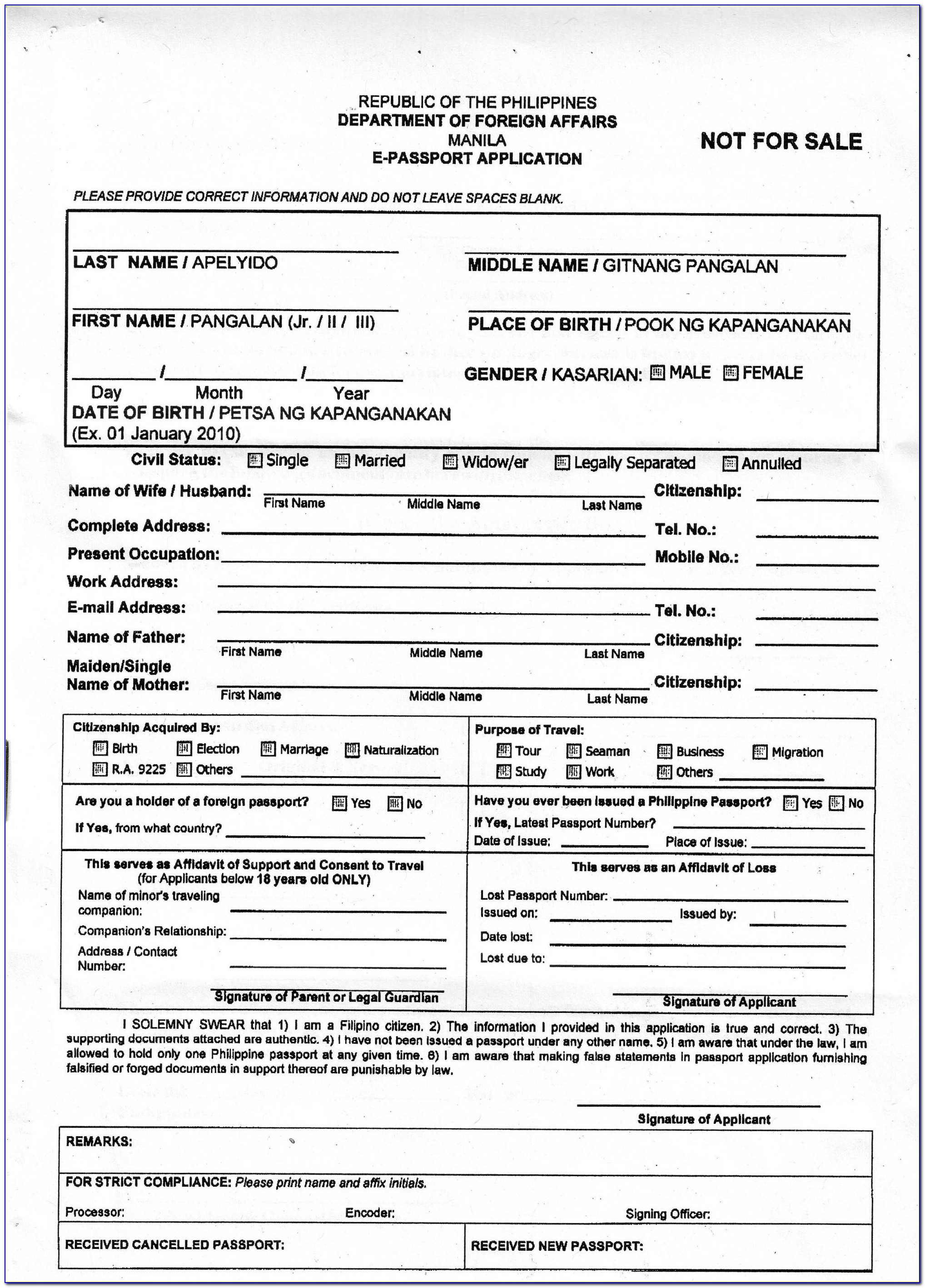 Ghanaian Passport Renewal Application Form Form Resume Examples