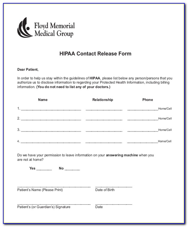 Hipaa Compliant Contact Form