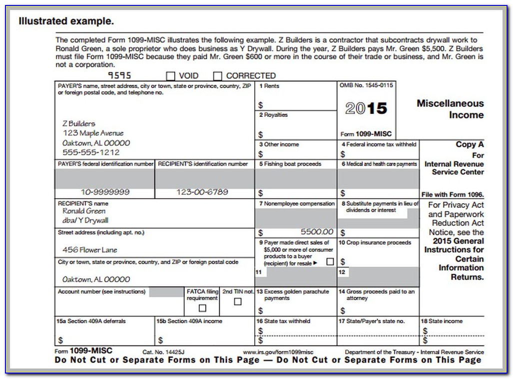 How To Fill Out 1099 Form 2017