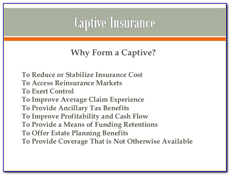 How To Form A Captive Insurance Company