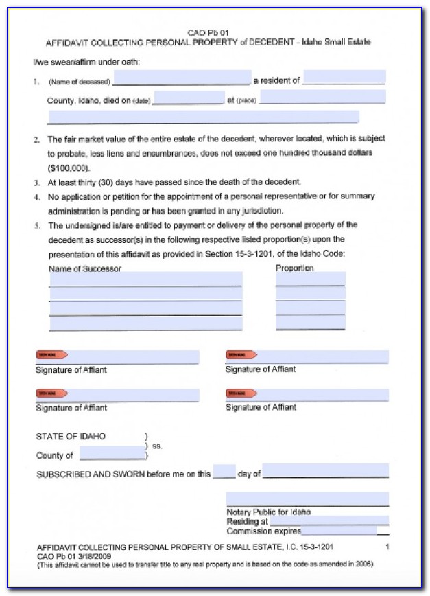 Probate Valuation Letter Template