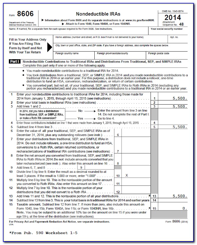 Ira Conversion To Roth Tax Form