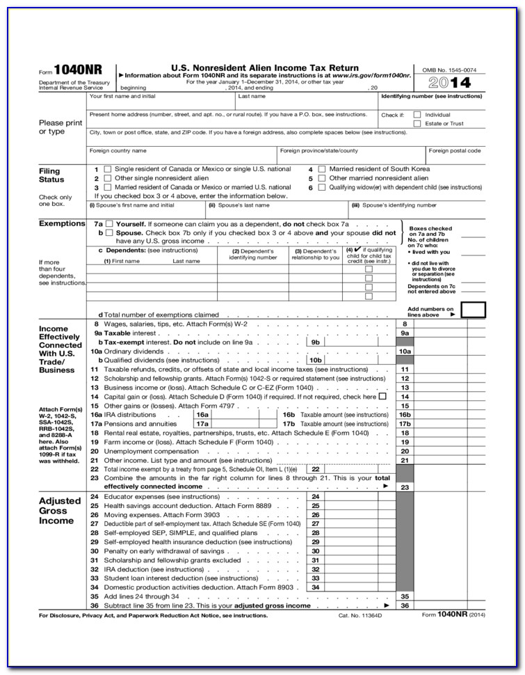 Irs 1040 Form 2014 Schedule B