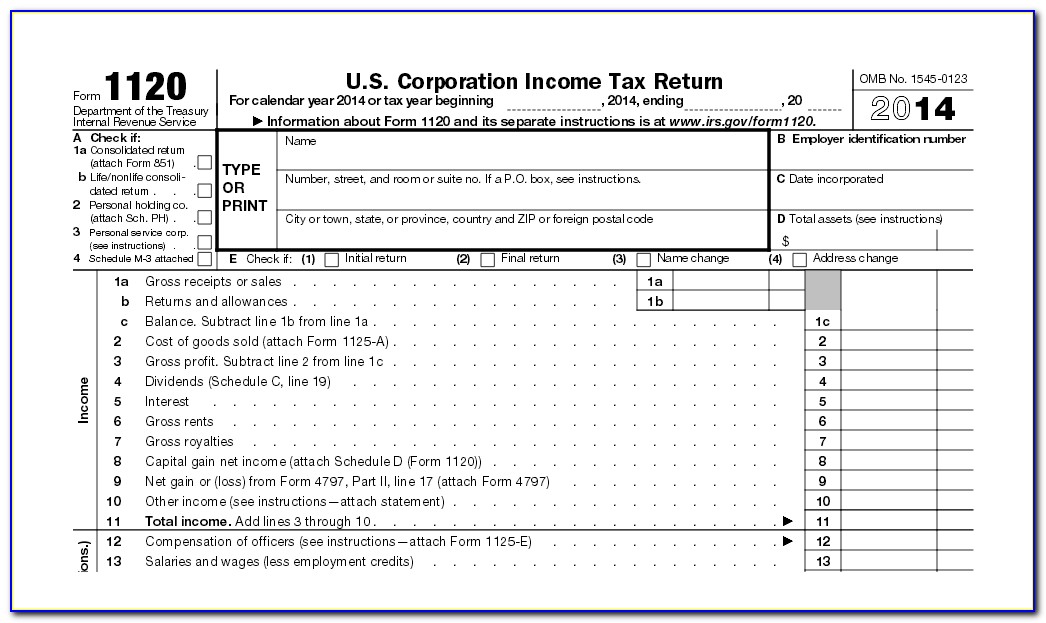 Irs Form 1120s K 1 2015