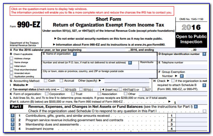 Irs Form 990 N Filing Requirements