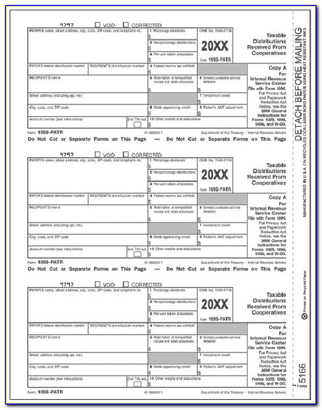 Irs Tax Form 1099 Int