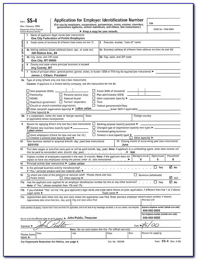 Irs.gov Form Ss 4 Instructions