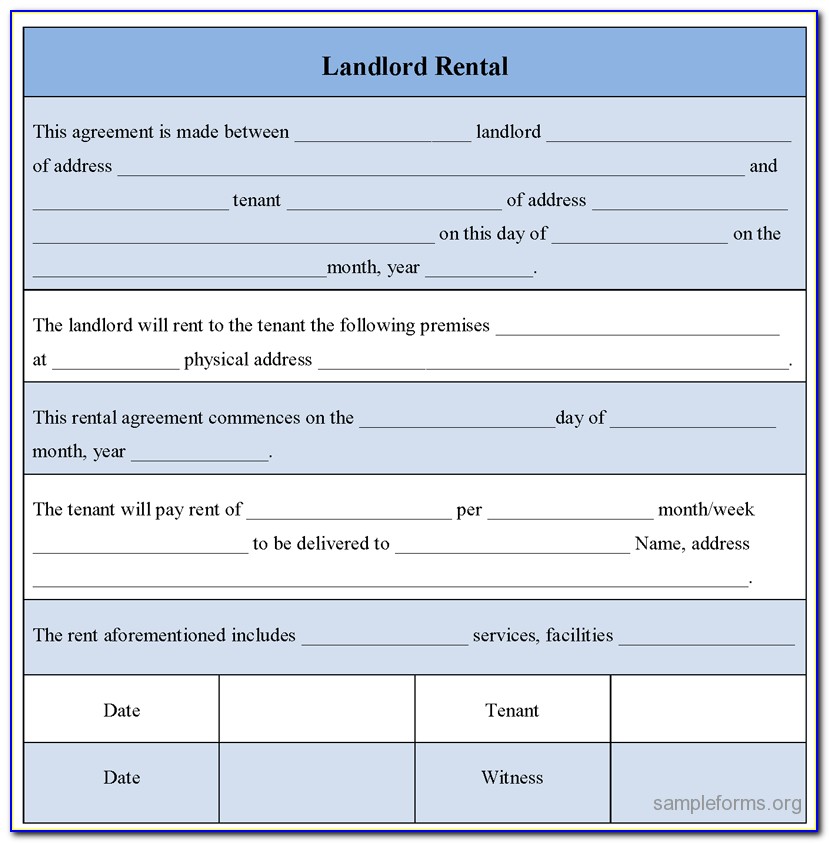 Landlord Lease Forms Ontario