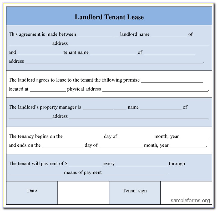Landlord Tenant Legal Forms