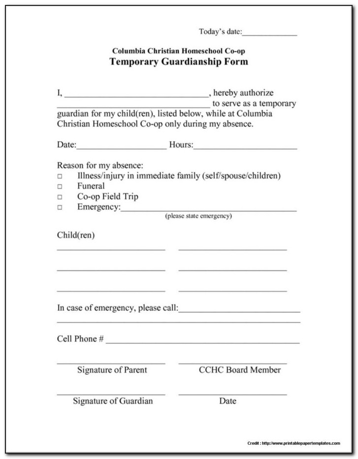 Legal Guardianship Of A Minor Texas Forms