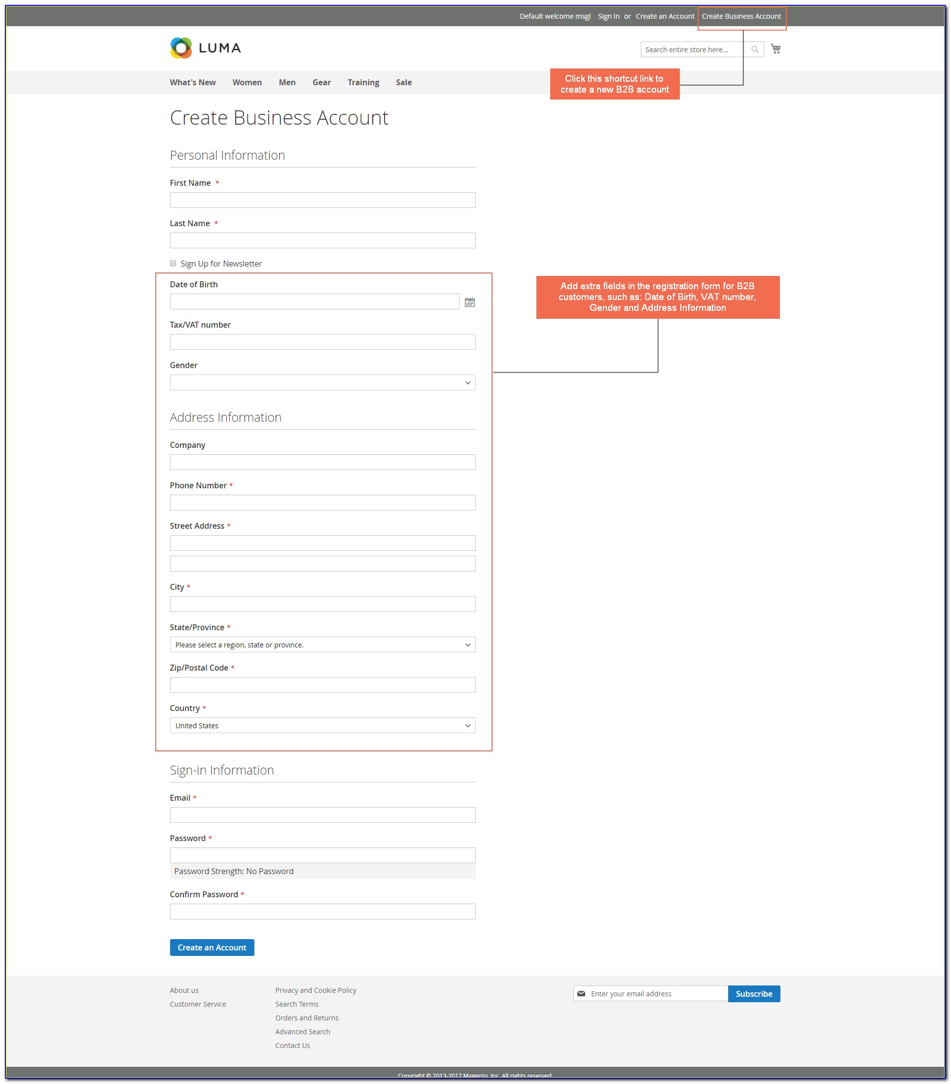 Magento 2 Create Custom Registration Form