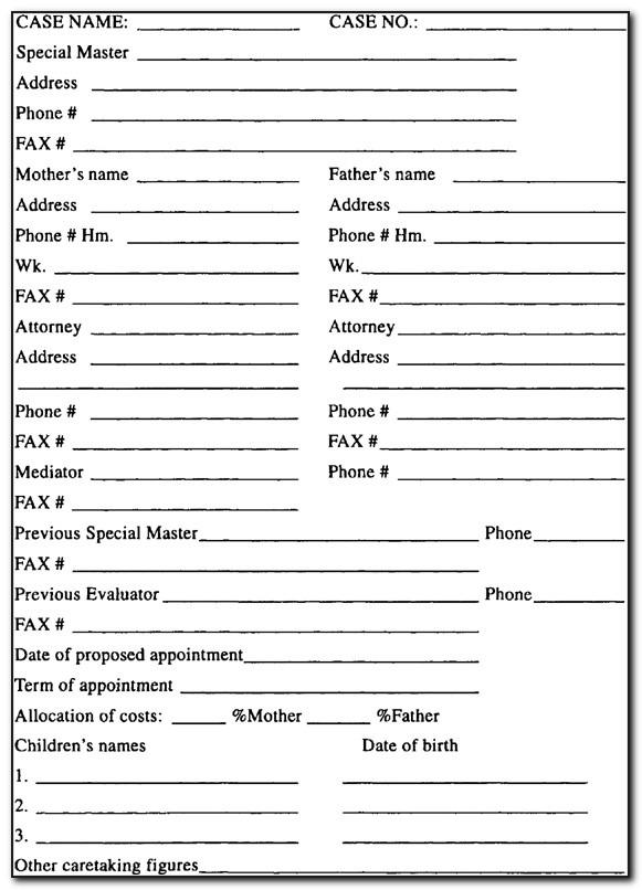 Marin County Divorce Forms