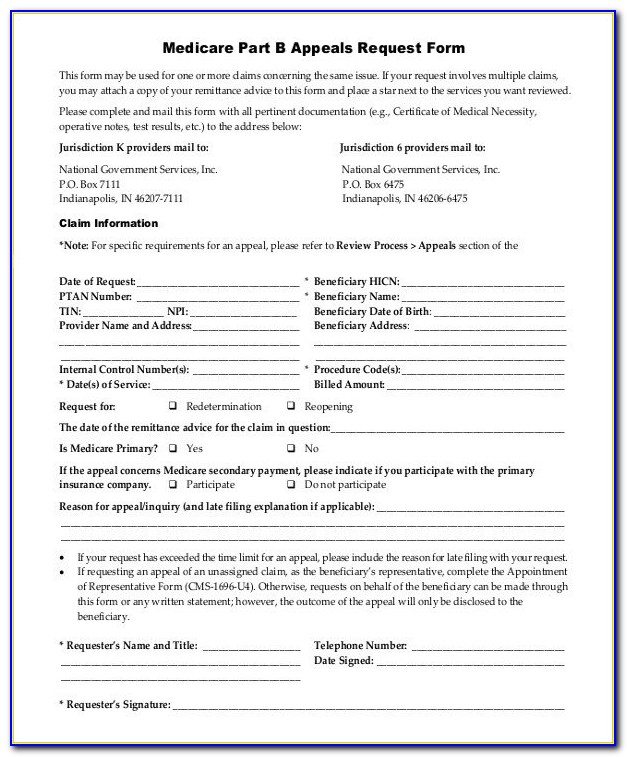 Medicare Part B Form | Rudycoby Throughout Medicare Part B Form