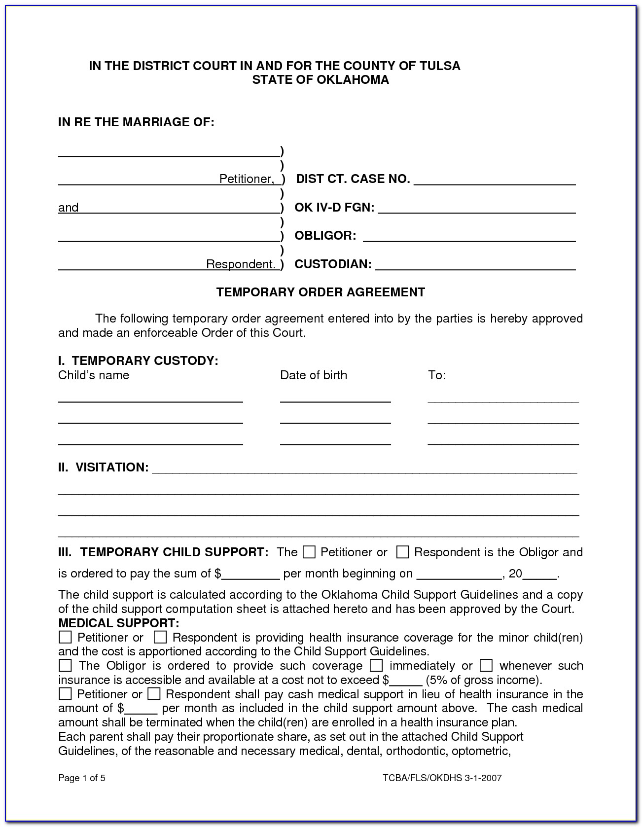 Montgomery County Divorce Forms