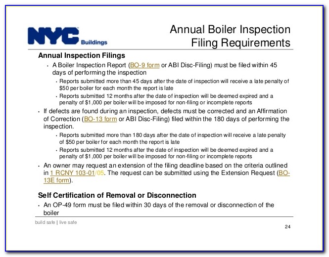 Nyc Boiler Inspection Form