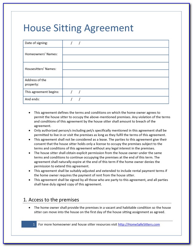 Pet Boarding Contract Form