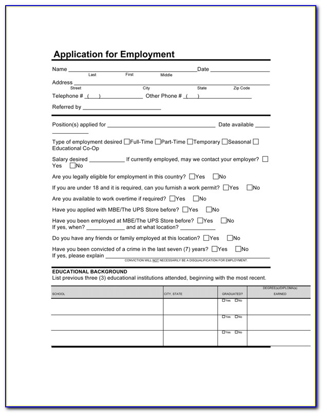 Petsmart Employment Application Form