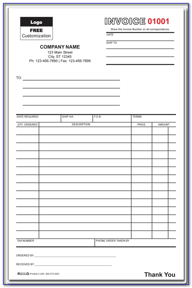 Printable Contractor Invoice Forms