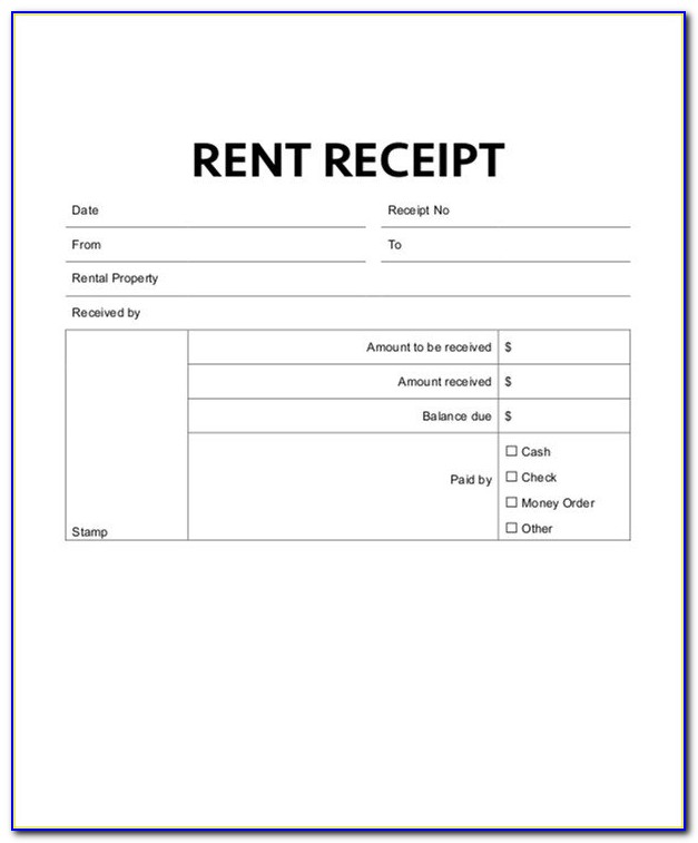 Rent Invoice Format With Gst