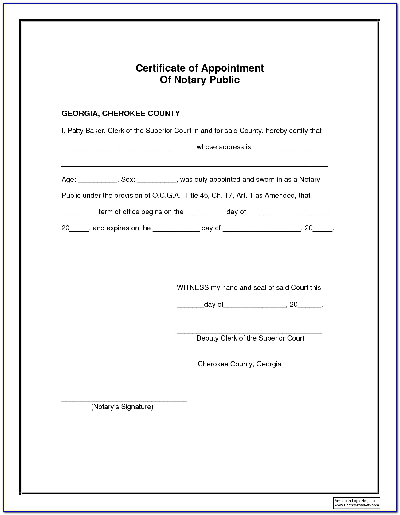 Sample Notary Certificate Acknowledgement