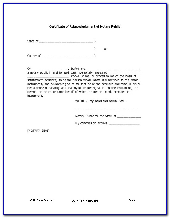 Sample Promissory Note Legal Forms