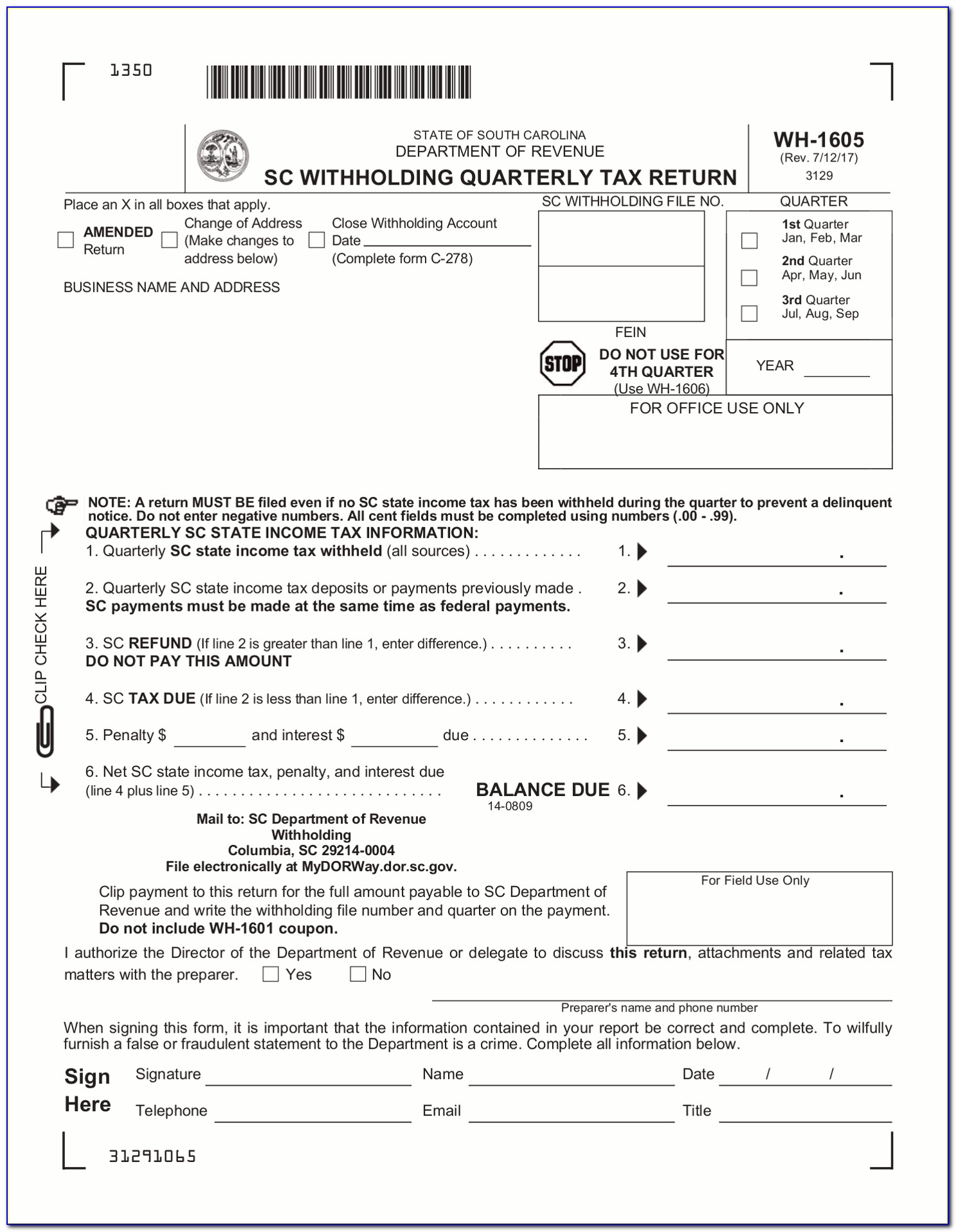 Sc State Income Tax Forms 2016