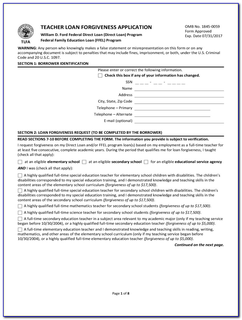 Tax Form For Student Loan Forgiveness