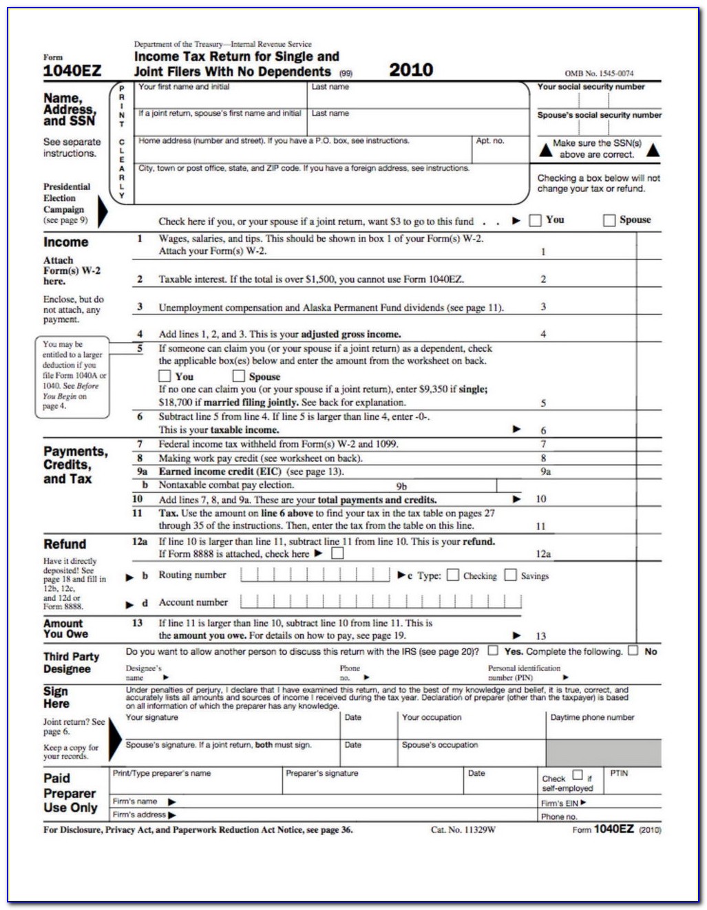 Tax Forms 990 Ez