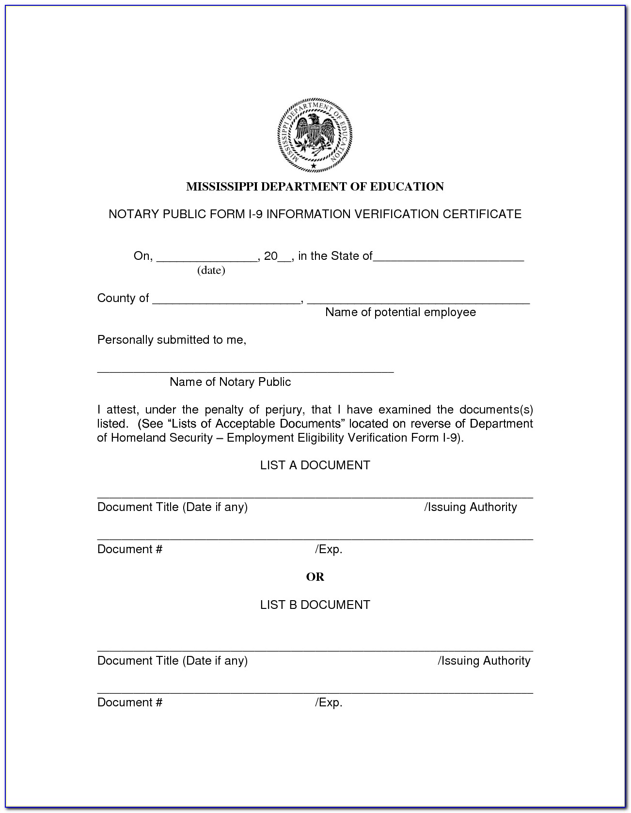 Texas Notary Certificate Pads