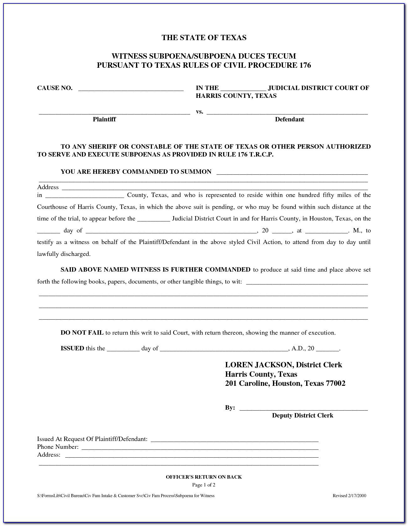 Texas Original Petition For Divorce Form Free
