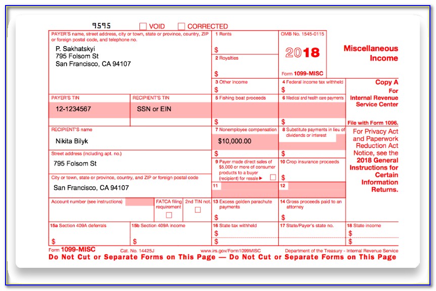 Where To Send 1099 Misc Forms In Pa