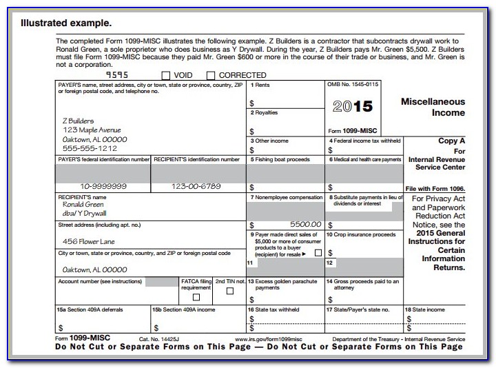 Where To Send Form 1099 Misc