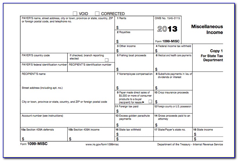 Where To Send Irs Form 1099 Misc