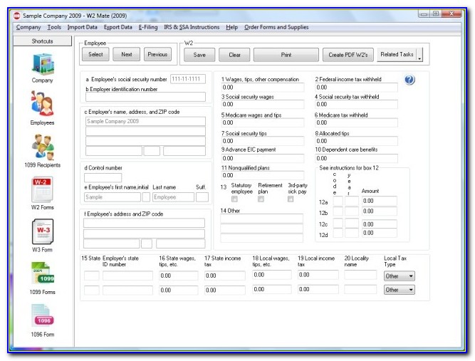 1099 Tax Form Software Free