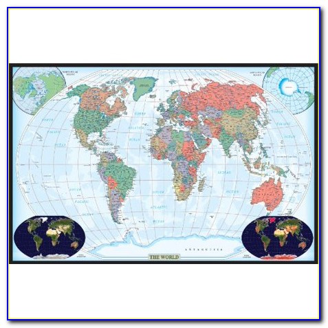24x36 Inch World Map