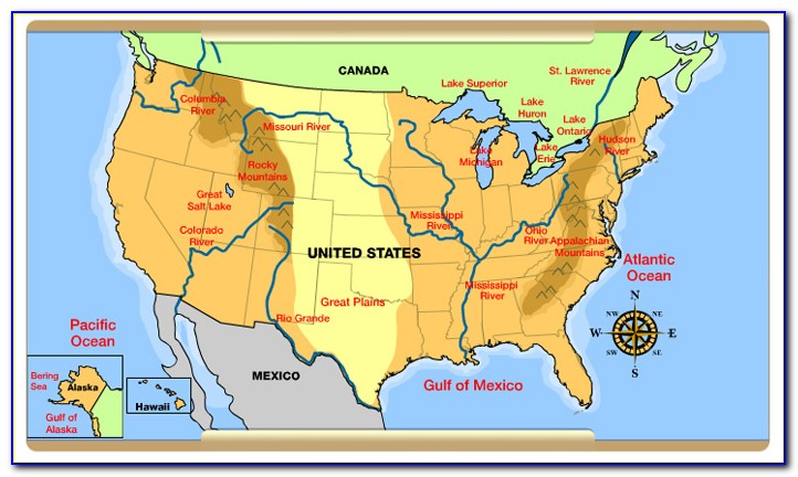 8 Geographic Regions Of The United States Map