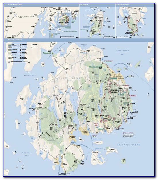 Acadia National Park Hiking Map Pdf