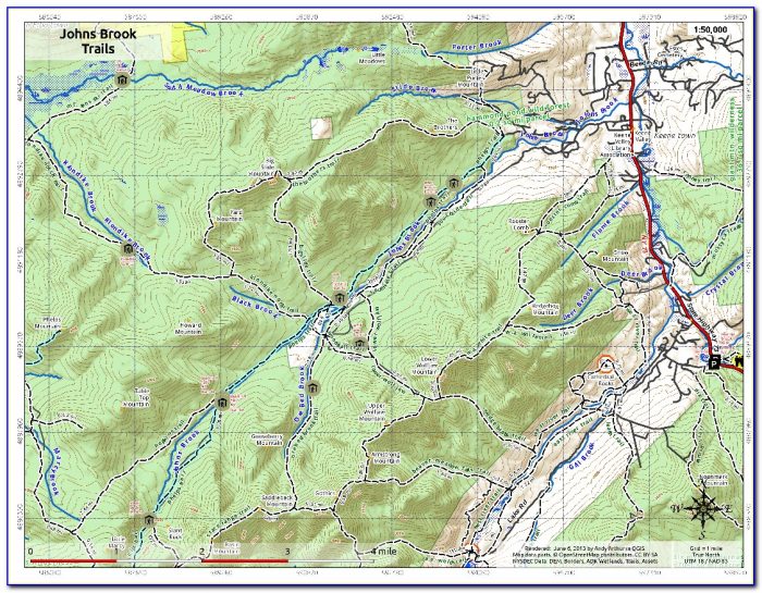 Adirondack Hike Map