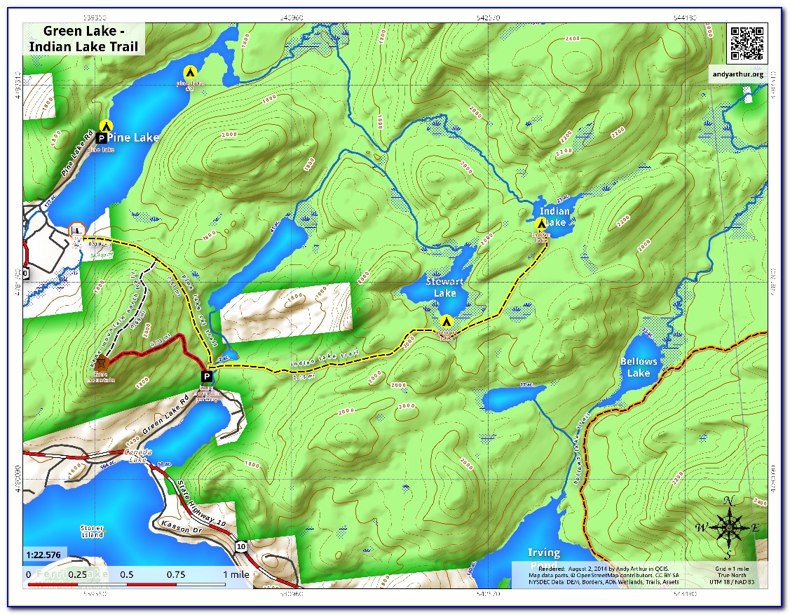 Adirondack Trail Map Interactive